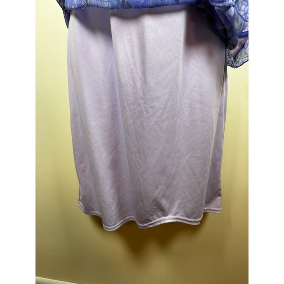 Vintage Y2K Babydoll Dress Purple Fairy Grunge Mermaid Romantic Glam Prom Gown - Picture 5 of 12